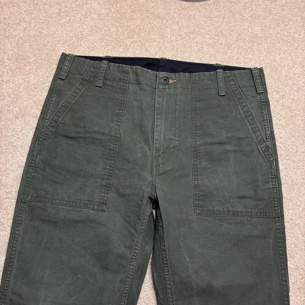 Levis Skateboarding Cordura Fatigue Pants Mens 33x30 Green Military OG 107 Style